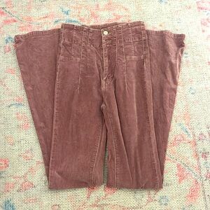 free people pants mauve size 24